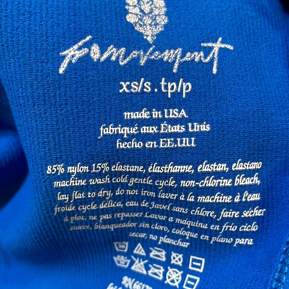 Free People Movement Tighten Up Low Back Tank size XS/S & M/L NEW Blueprint logo - Picture 4 of 7